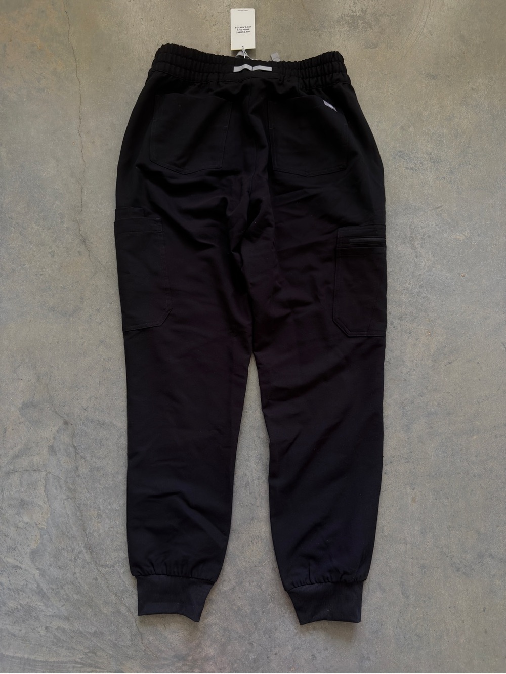 NWT FIGS Slim Relaxed Jogger Scrub Pants Black Size Small Regular - Picture 3 of 6